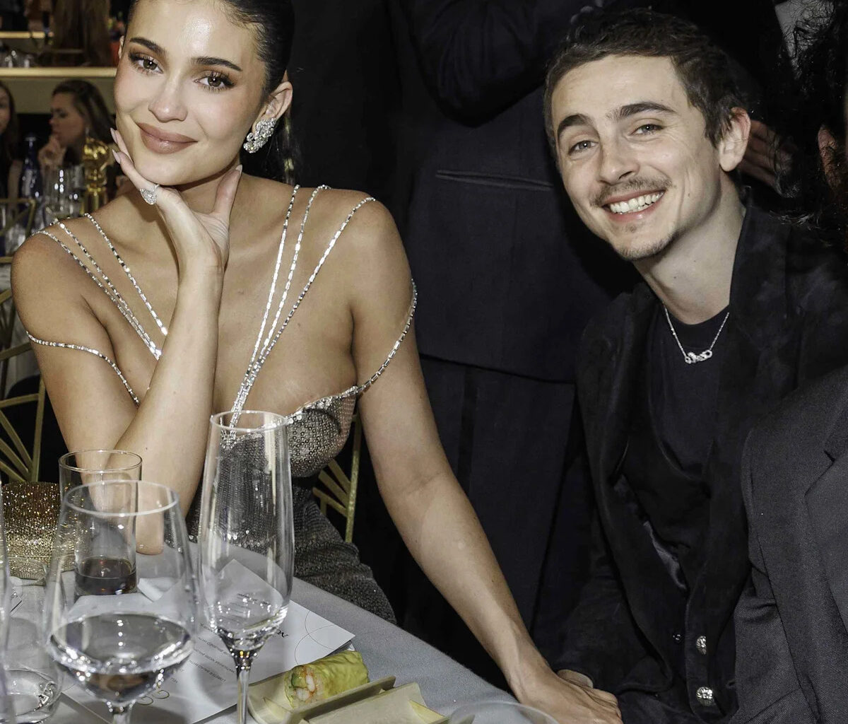 Kylie Jenner Embraces Old Hollywood Glamour With Timothée Chalamet for Loved-Up Pizza Date
