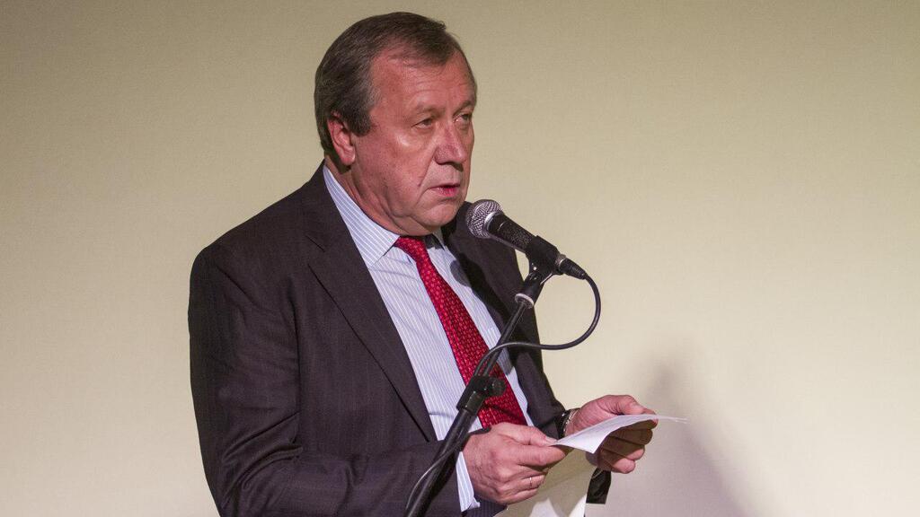 אנטולי ויקטורוב  בטקס השואה הבינלאומי במכון משואה, תל יצחק