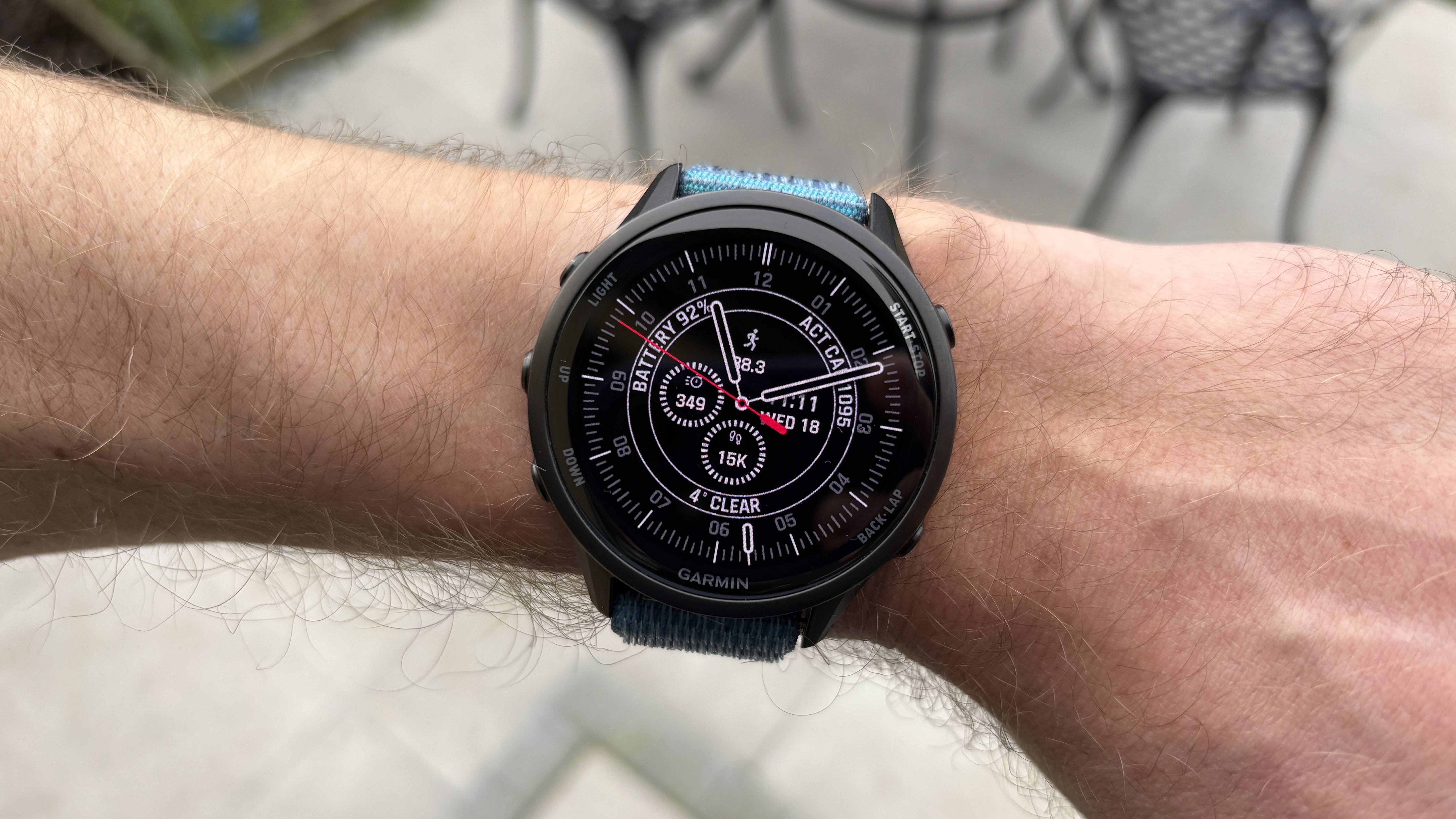 Garmin Portal Hybrid Watch Face on Forerunner 970 watch