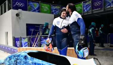 Jubilant Israeli team celebrates last-place finish in Olympic 2-man bobsleigh event