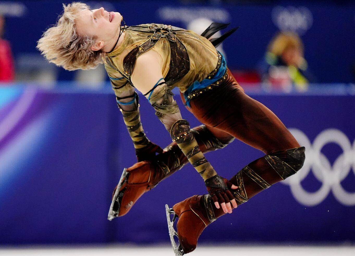 Ilia Malinin competes in the figure skating team event at the Milan Cortina Winter Olympics on Feb. 7, 2026.