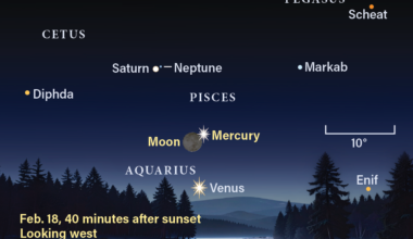 The sky on February 18, 2026, 40 minutes after sunset, looking west
