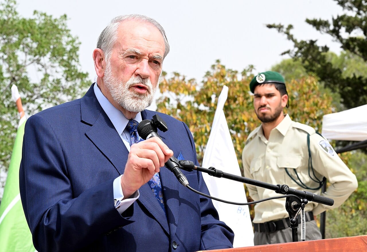 Ambassador Mike Huckabee's Participation in Holocaust Martyrs' and Heroes' Remembrance Day 2025 Ceremony, April 24, 2025 (Photo: U.S. Embassy Jerusalem)