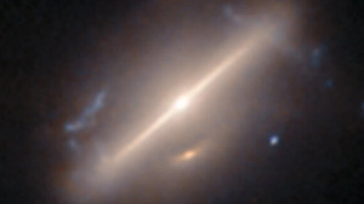 An anomaly from Hubble’s archive - Merging galaxies 1