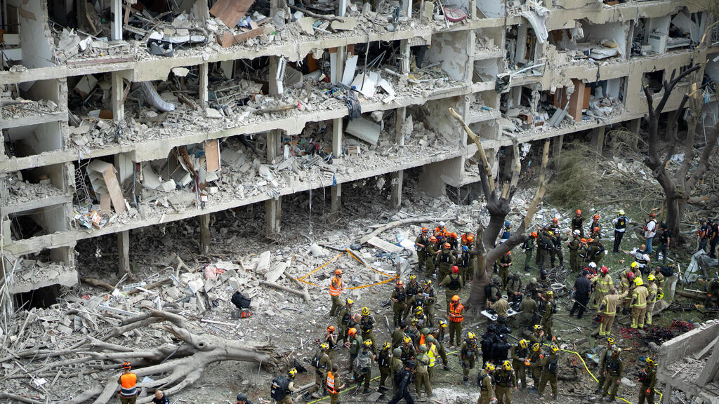 זירת הפגיעה בתל אביב