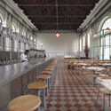 Transformation of the Former Military Maintenance Power Plant into the Browers Beato Microbrewery and Restaurant / Eduardo Souto de Moura + Nuno Graça Moura - Interior Photography, Kitchen, Glass, Chair