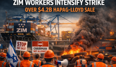 Zim workers intensify strike over $4.2B Hapag-Lloyd sale