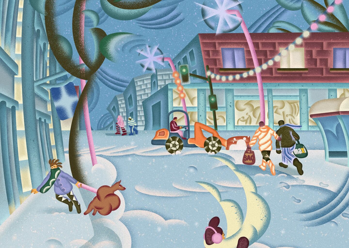 Life is in constant motion in Chiara Xie’s kinetic and flowing illustrations