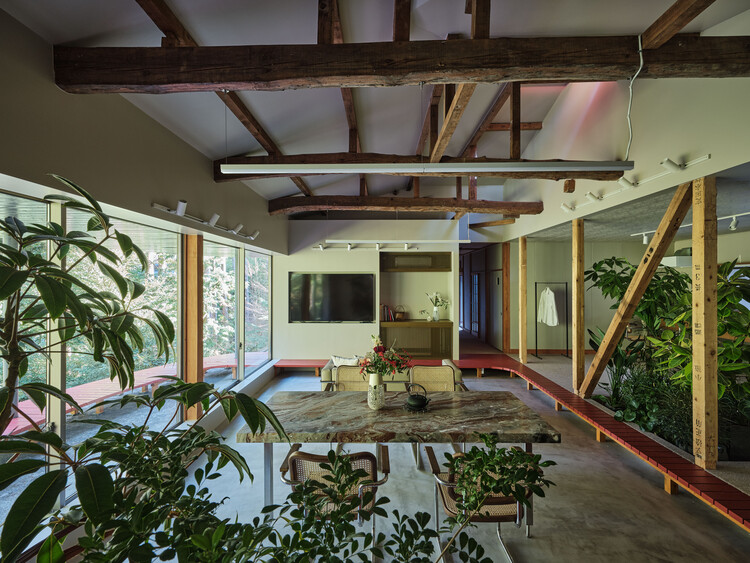 Engawa in Ninotaira / HAMS and, Studio - Interior Photography, Wood, Lighting, Beam