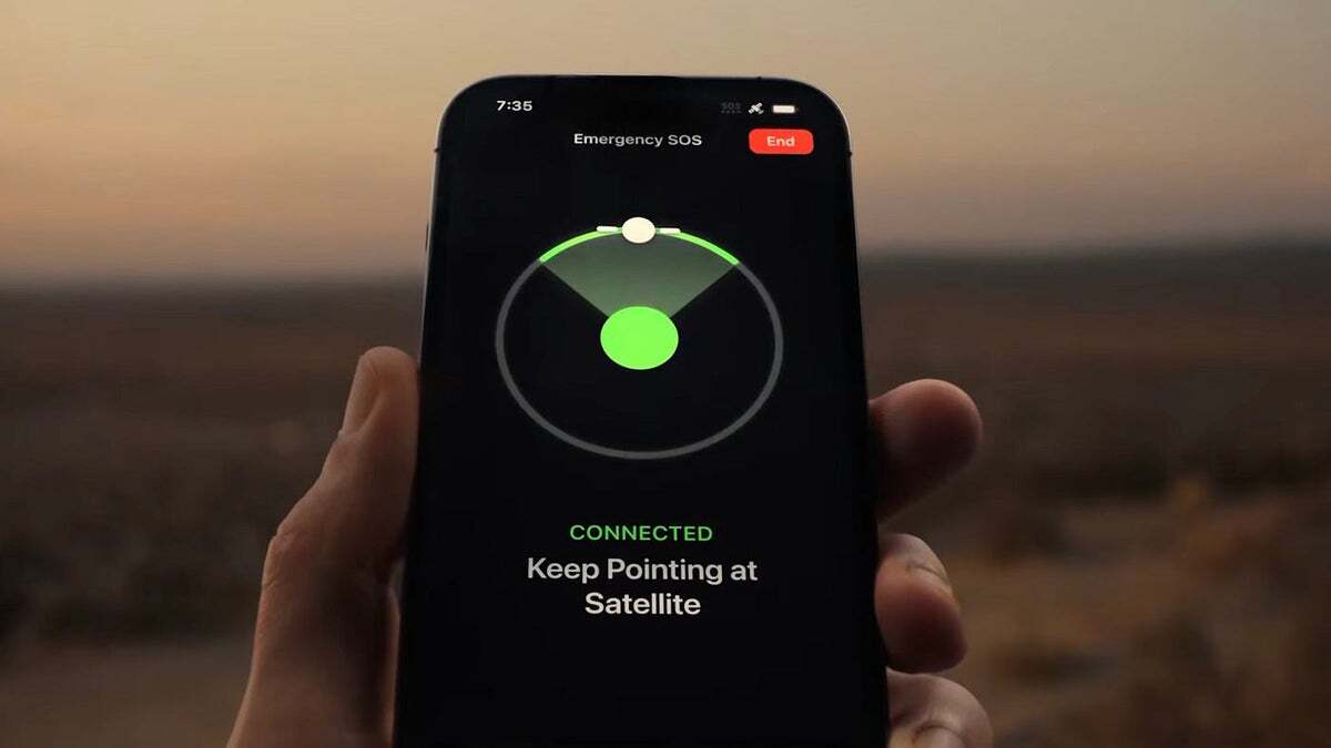 Satellite Emergency SOS. | Image Credit - Apple - Apple's C2 modem leak reveals the iPhone 18 Pro's plan to end dead zones forever