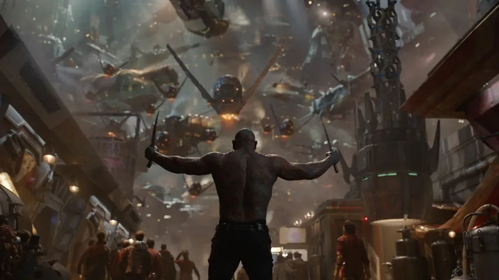 Drax in Knowhere in the MCU