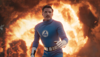 Pedro Pascal as Reed Richards/Mister Fantastic in in The Fantastic Four: First Steps