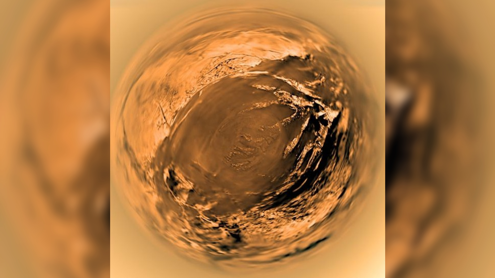 Photo of Titan's surface captured by the Huygens probe