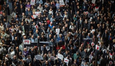 Arab, Jewish protesters turn out in record numbers for Tel Aviv anti-crime protest