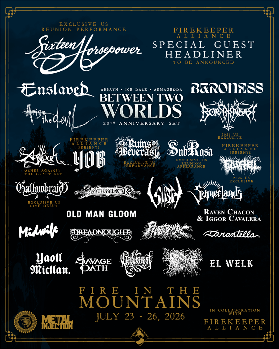 Agalloch, Between Two Worlds, and More Announced for Fire In The Mountains