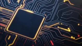 Abstract artist's impression of a circuit board