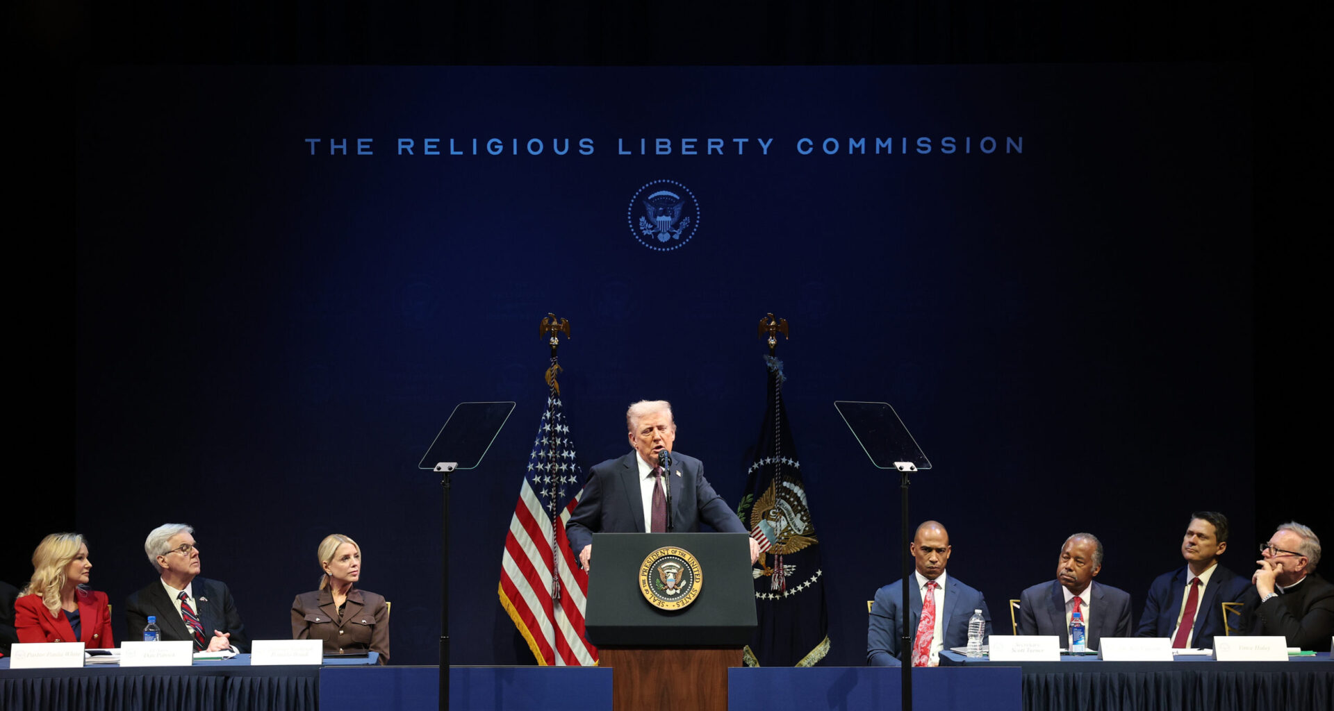 Trump religious liberty panel’s first antisemitism hearing turns contentious over Israel