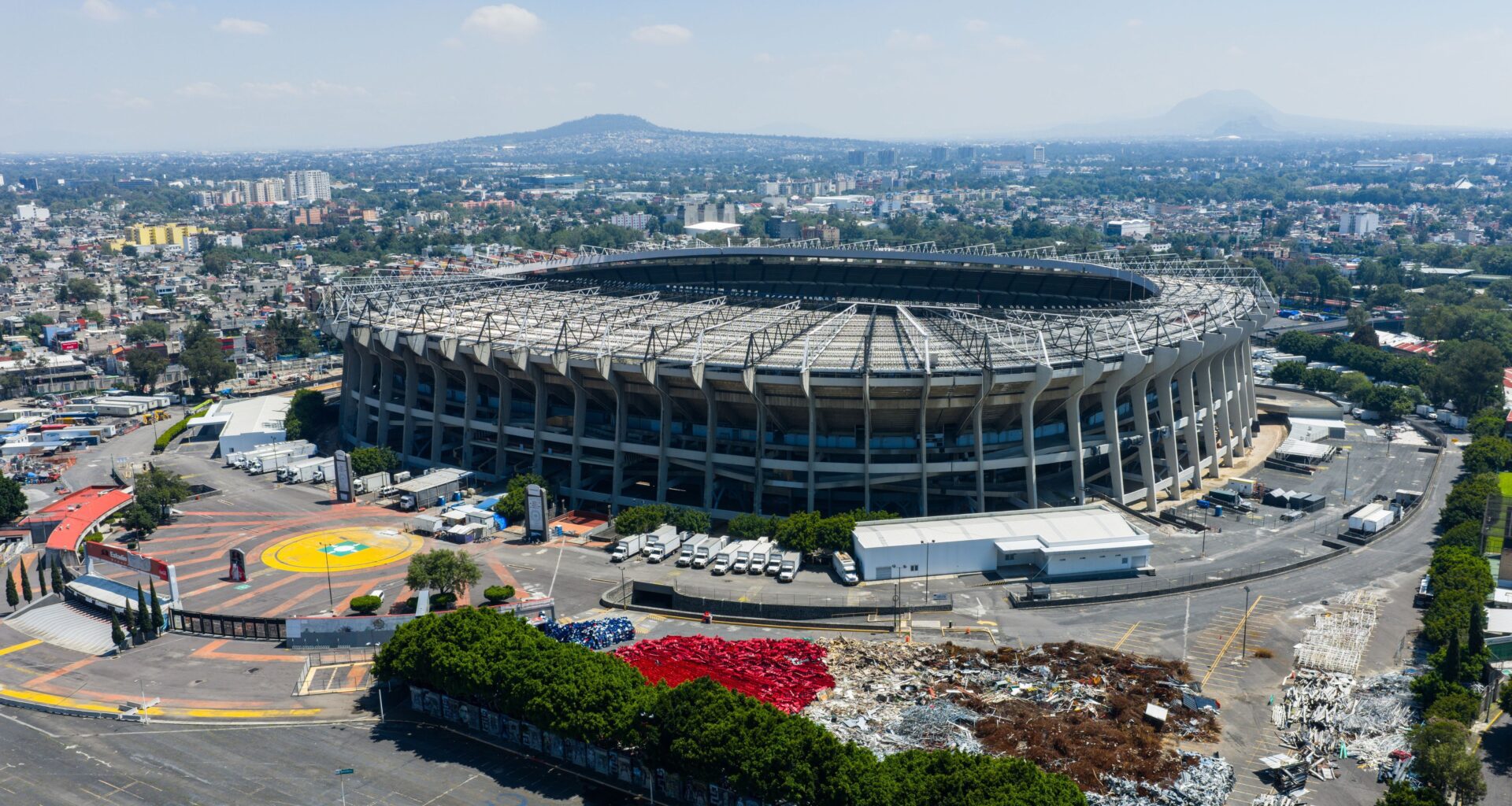 Aerial Views Of Banorte Stadium Ahead 2026 FIFA World Cup