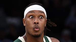 Bucks center Myles Turner is a potential Lakers target.