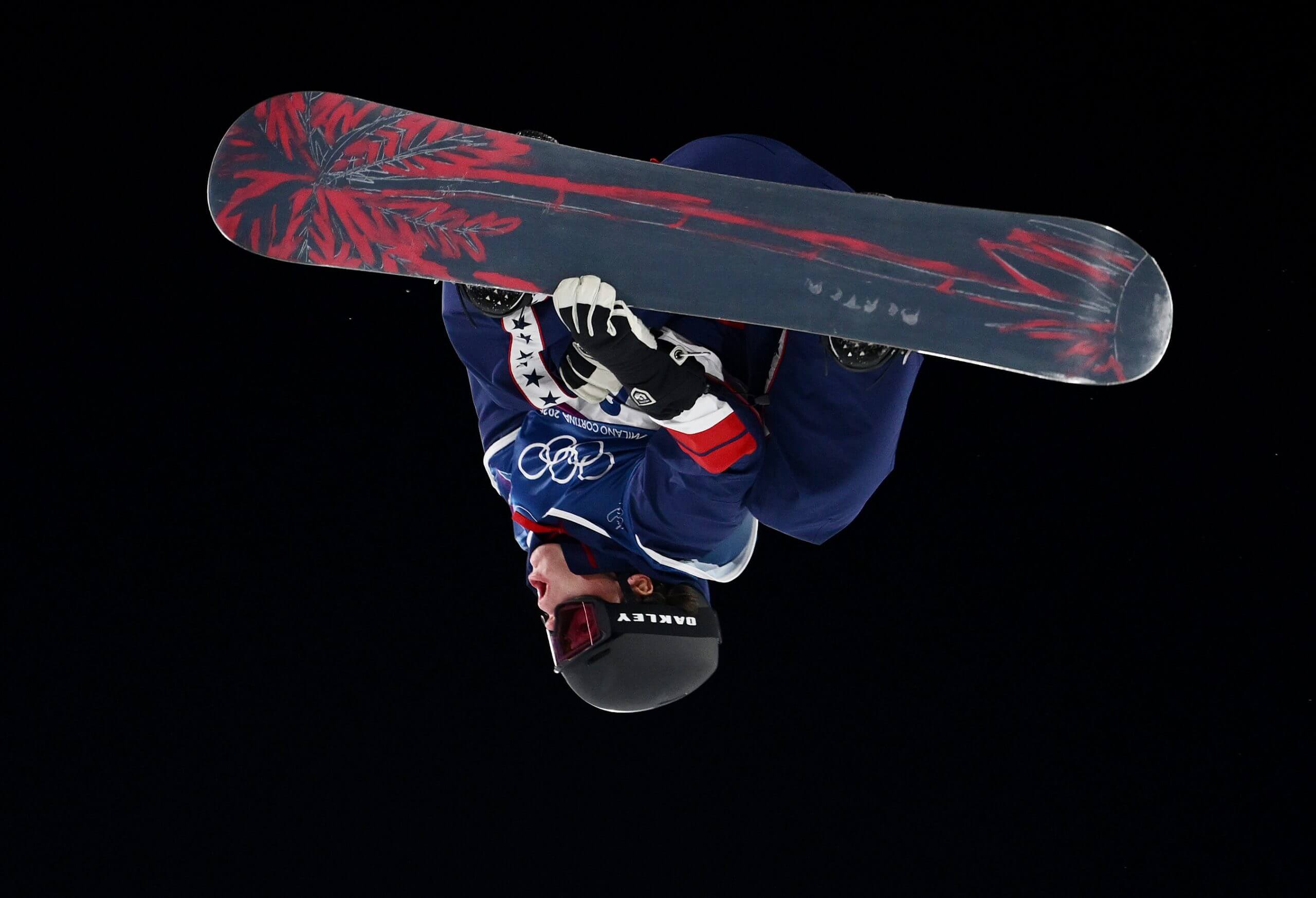 Oliver Martin of Team United States competes in the first run during the Men's Snowboard Big Air Qualification 