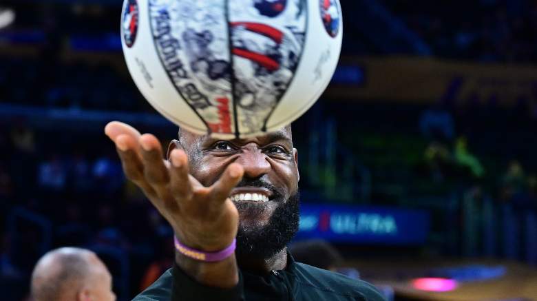 LeBron James #23 of the Los Angeles Lakers