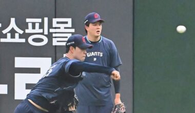 Lotte Giants' Closer Kim Won-jung Absent from Spring Camp - 조선일보