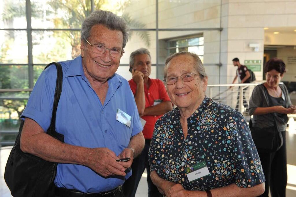 Yigal and Hannah Talmi (Photo: Weizmann Institute of Science) חנה ויגאל תלמי, 2009