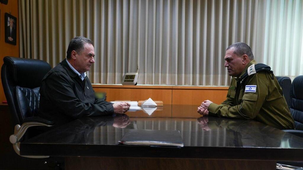 שר הביטחון ישראל כ"ץ קיים פגישה עם הרמטכ"ל אייל זמיר