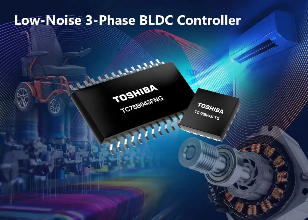 Toshiba launches 3-phase BLDC controller