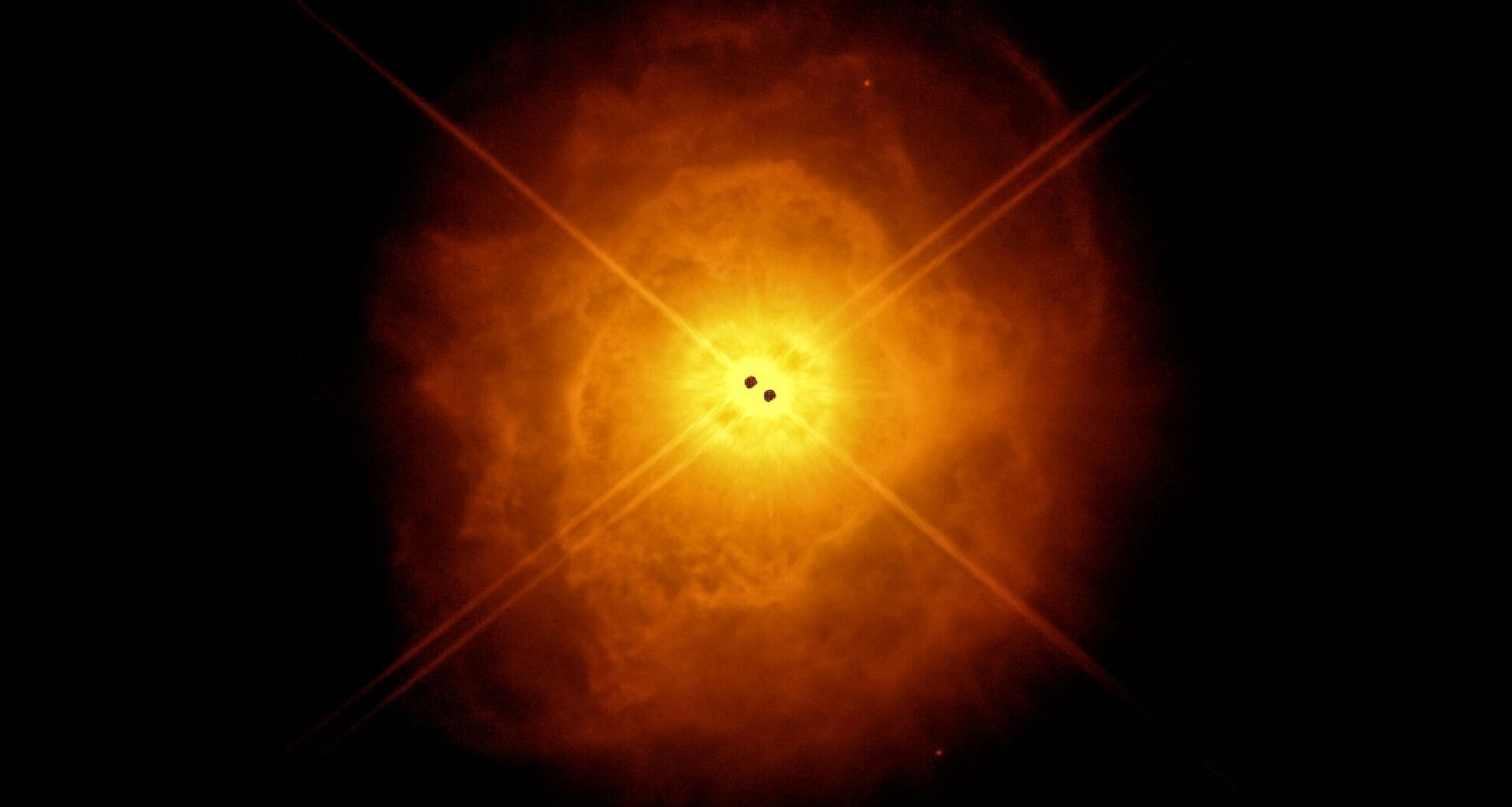 Two stars carve egg-shaped nebula photo of the day Feb. 24, 2026