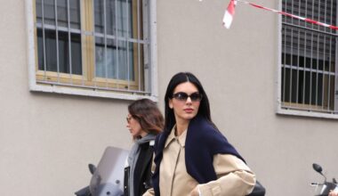 Kendall Jenner and Bella Hadid Bring Their Model Off-Duty Fashions to Milan Fashion Week