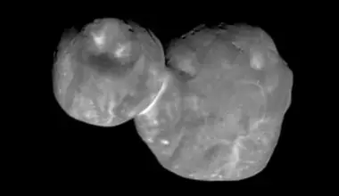 This image was taken by NASA's New Horizons spacecraft on Jan. 1st, 2019, during a flyby of Arrokoth (2014 MU69). Credit: NASA