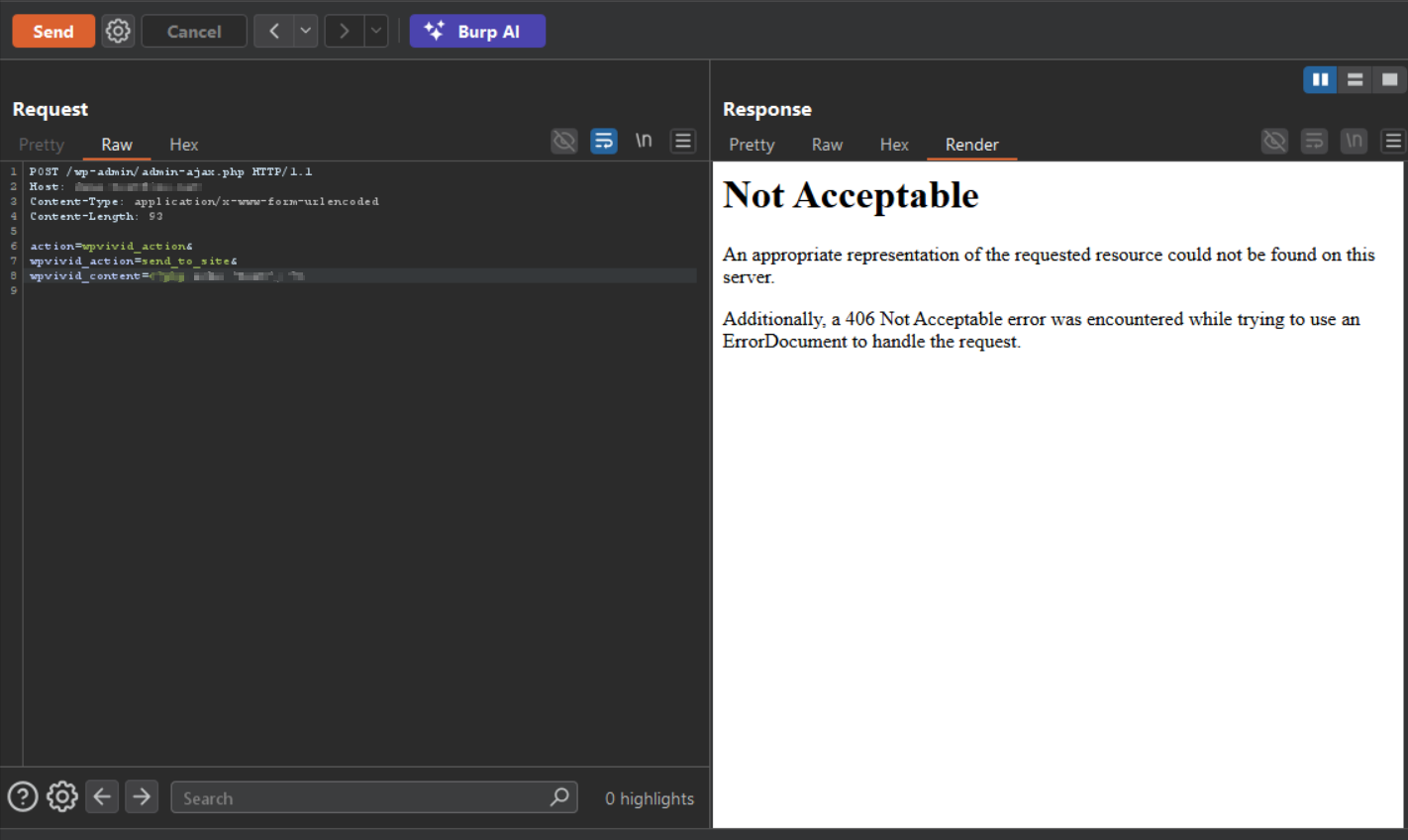 Malicious WordPress plugin upload attempt exploiting CVE-2026-1357 blocked by AppTrana WAAP