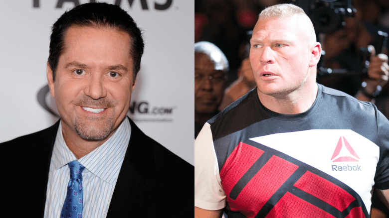 Mike Goldberg and Brock Lesnar