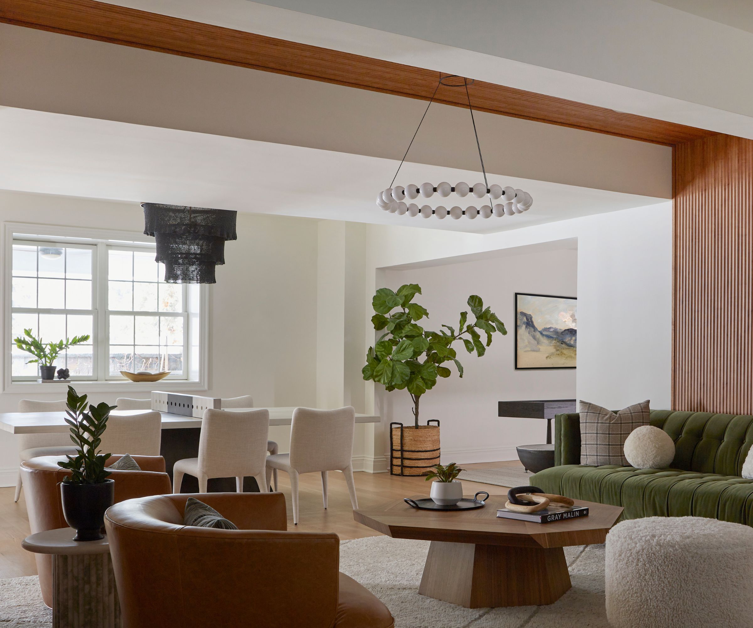 Large games room with ping pong table