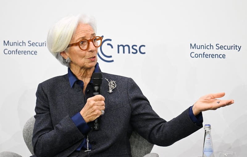 European Central Bank president Christine Lagarde. Photograph: Thomas Kienzle/AFP via Getty Images