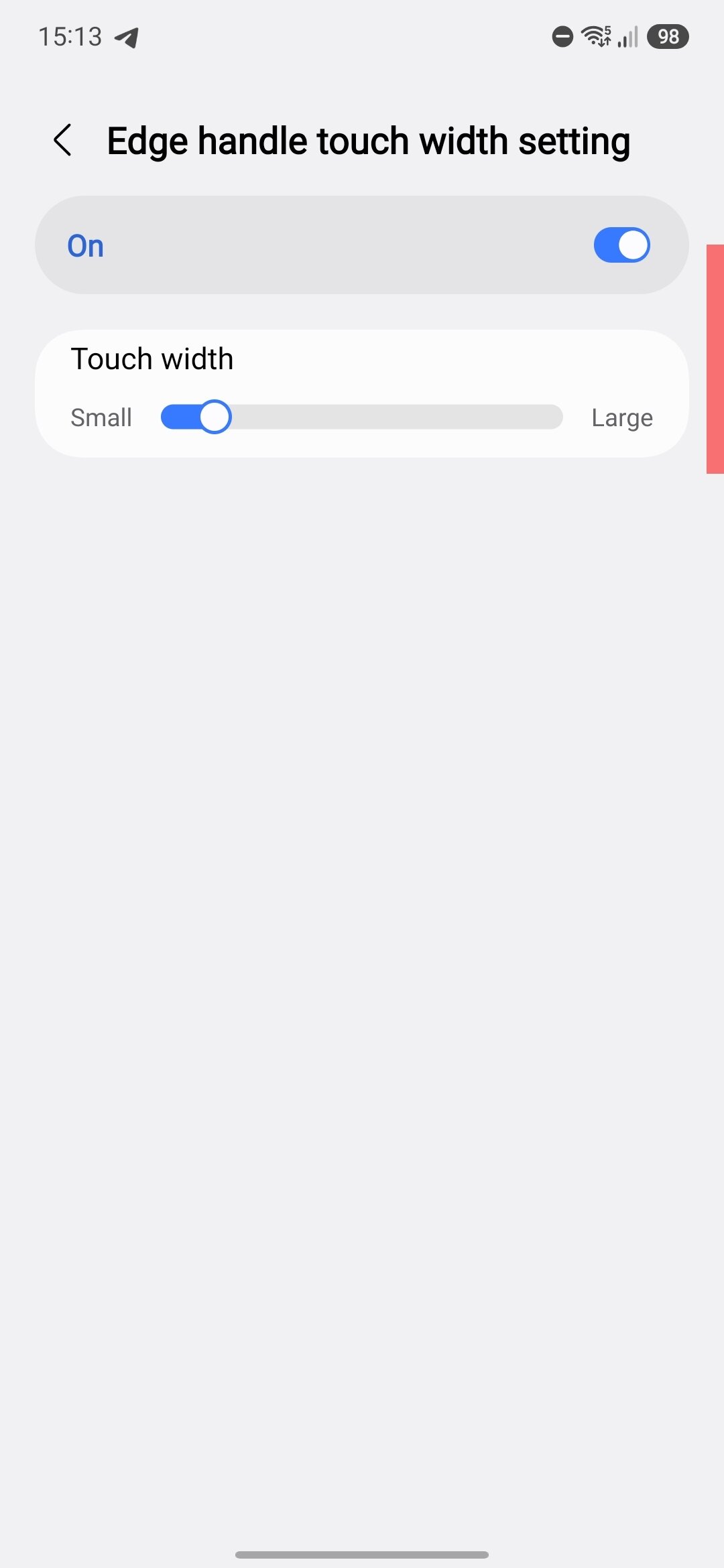 One Ui 8 5 edge panel width