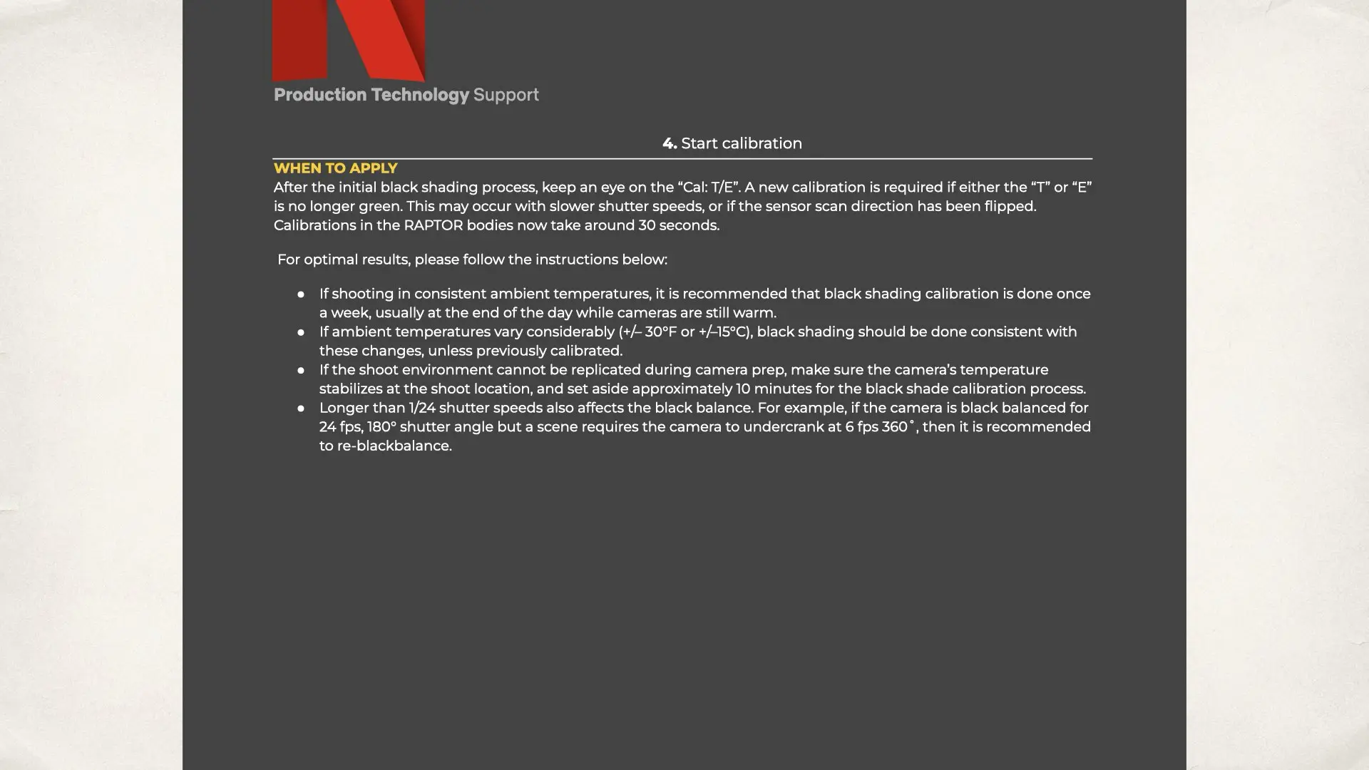 RED V-RAPTOR XE 8K VV: Netflix Production Guide