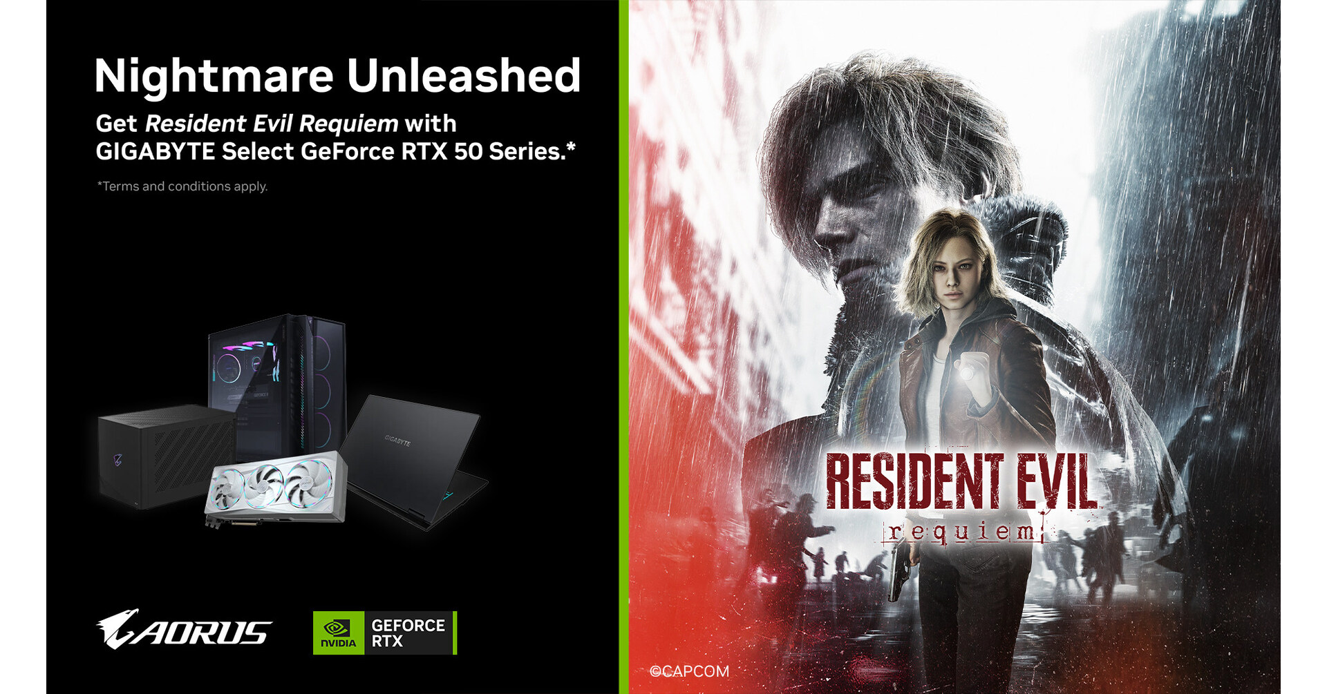 GIGABYTE Collaborates with NVIDIA® GeForce RTX™ for Resident Evil™ Requiem Bundle