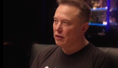 Elon Musk speaks on a podcast
