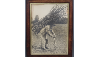 A rare print of the original photo from Led Zeppelin’s fourth album surfaced in a Sussex auction