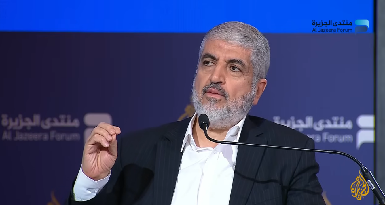 Top Hamas leader Khaled Mashaal rejects disarmament or 'foreign rule'
