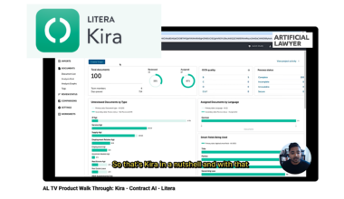 Litera Kira – AL TV Product Walk Through – Artificial Lawyer