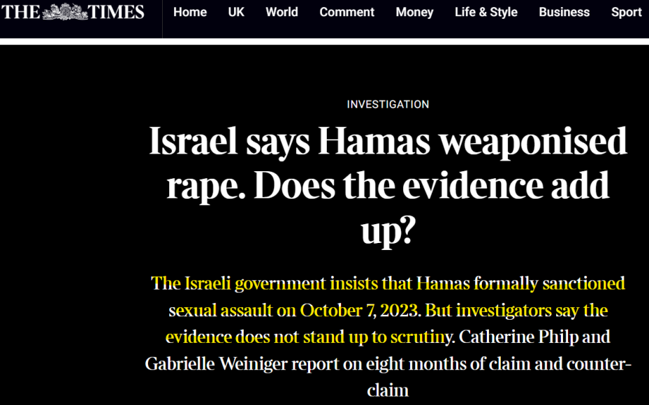 Zero accountability: on the Times’ miscoverage of Israel