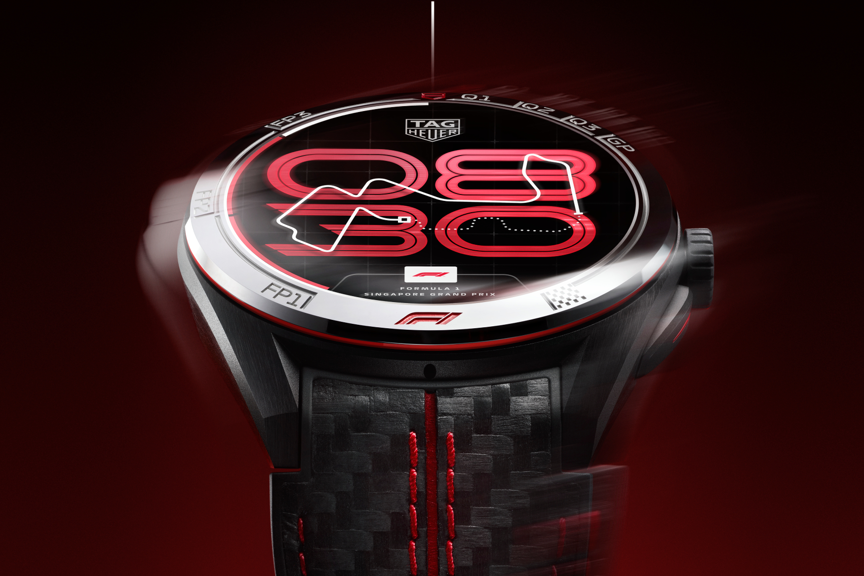 TAG Heuer Connected F1 Singapore Dial