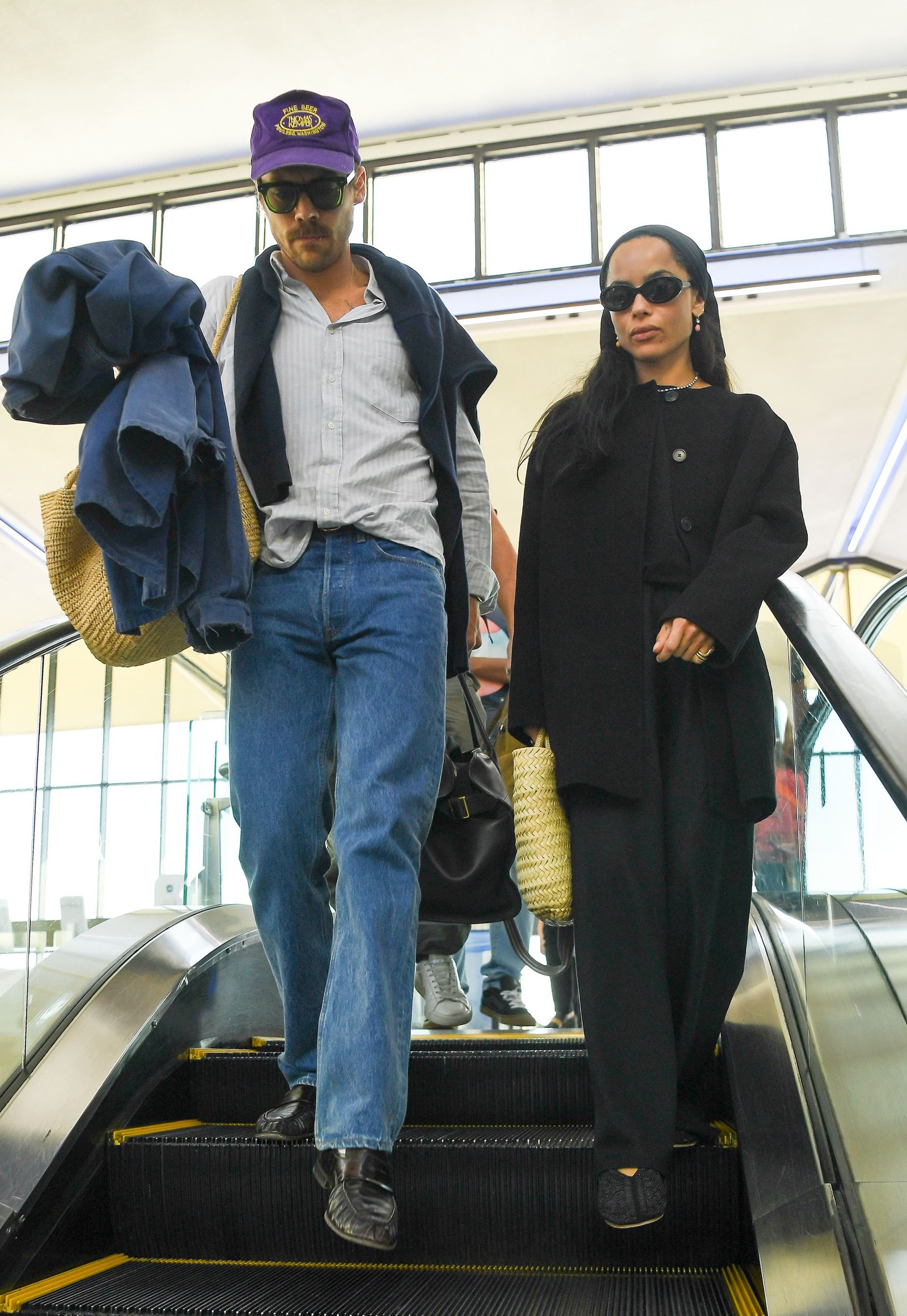 Zoe Kravitz in an all black outfit idea