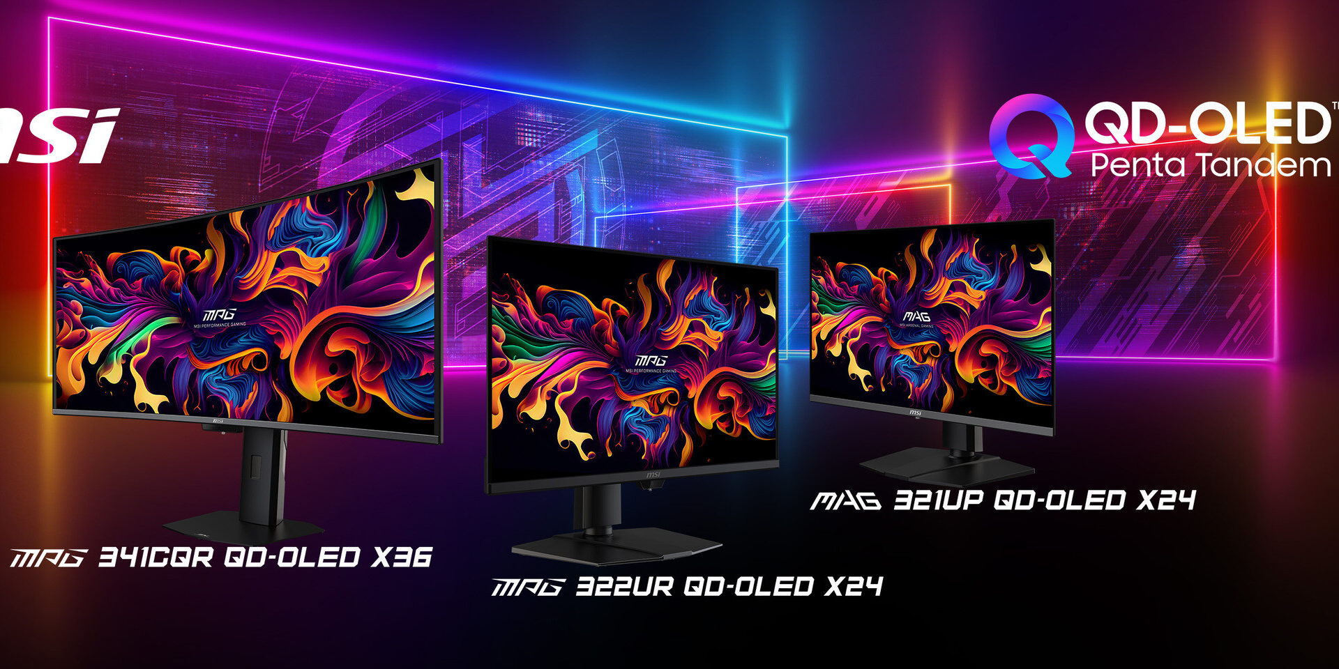 MSI Integrates Penta Tandem Technology Across 2026 QD-OLED Monitor Lineup