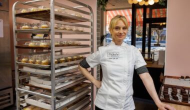 Lila Colello owner of Flakely a gluten free bakery location on Lancaster Avenue, Bryn Mawr, PA, Friday, Feb. 13, 2026.