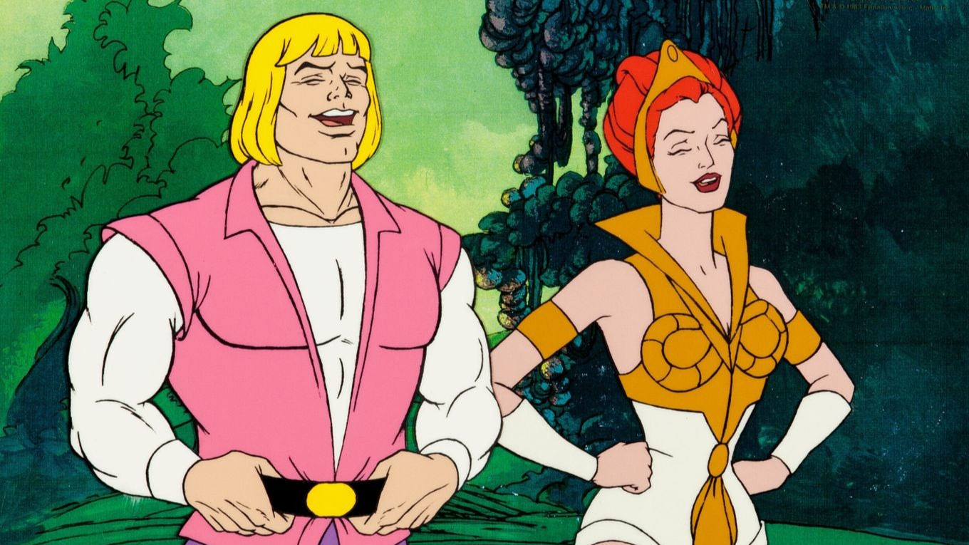 He-Man and Teela in Masters of the Universe