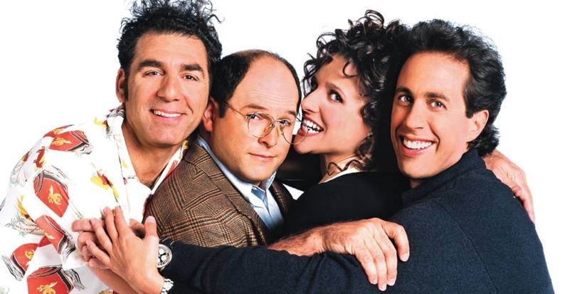 A promo shot of the Seinfeld cast